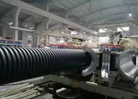 Hdpe pe ενιαία διπλοτειχισμένη ζαρωμένη γραμμή παραγωγής μηχανών εξώθησης σωλήνων PVC