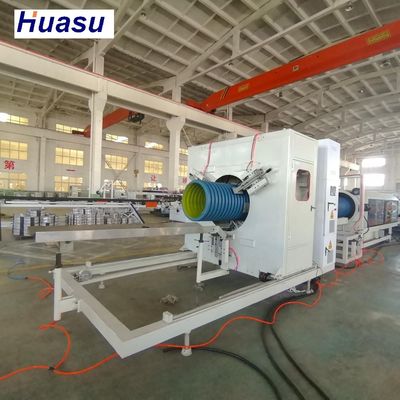 DWC Pipe Extrusion Line with 60-2000kg/h Capacity, Siemens PLC System, and Online Cutting Procedure