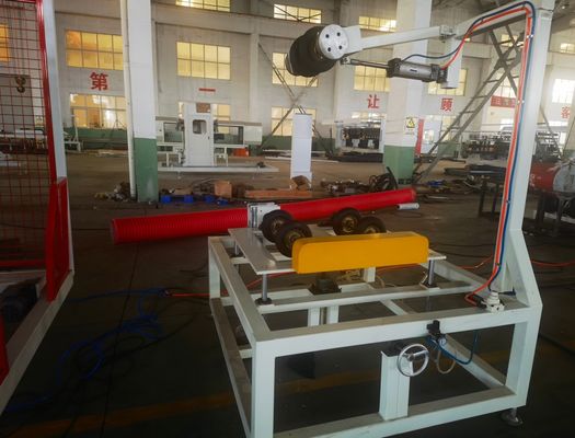 Siemens Inverter Double Wall Corrugated Pipe Extrusion Line With 0.4～0.7 Mm Nitriding Depth And 1 Set Forming Machine