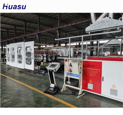 Siemens Inverter Double Wall Corrugated Pipe Extrusion Line With 0.4～0.7 Mm Nitriding Depth And 1 Set Forming Machine