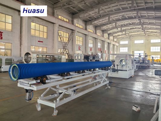 Automatic PVC Pipe Extrusion Line for 32-1600mm Corrugated Pipe with 60-2000kg/h Capacity