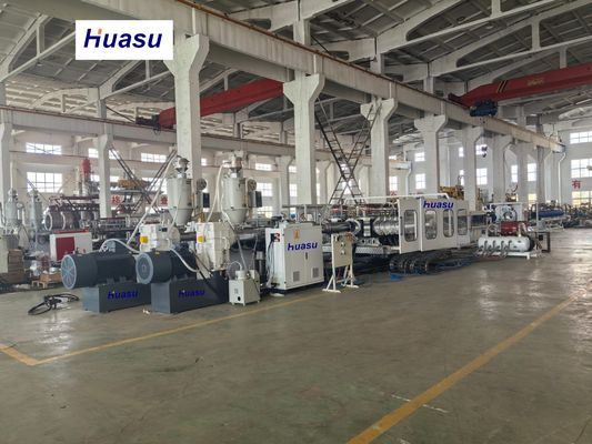 32-1600mm Pipe Diameter Double-layer Spiral Co-extrusion Corrugated Pipe Extrusion Line with Siemens PLC System