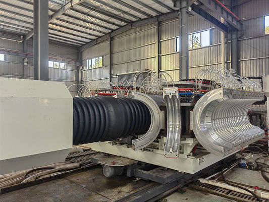 Polythene Single Or Double Wall Corrugated Pipe Production Line