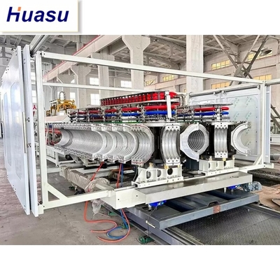 Siemens Motor Double Wall Corrugated Pipe Machine with Online Belling and High-Efficiency Cooling System for Plastic Pipe Extrusion Line