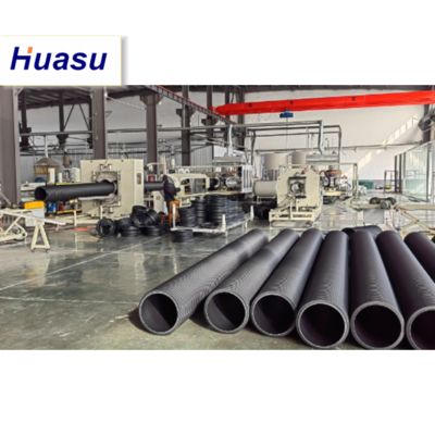 DWC Pipe Extrusion Line with 32-1600mm Pipe Diameter, 60-2000kg/h Capacity and Siemens PLC Technology for Corrugated Pipe Production