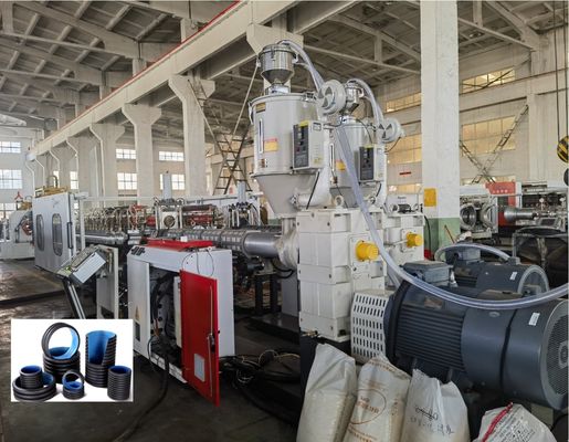 HDPE PP Double Wall Corrugated Pipe Extrusion Line 32-1600mm