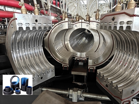 Double Wall Corrugated Pipe Extrusion Line with 38crmoaia Screw Barrel