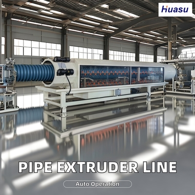HDPE MPP PE PVC Double Wall Corrugated Pipe Extrusion Line 500-2000Kg/h