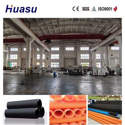 Competitive Price Energy Saving PVC PE MPP PA HDPE Single Wall Corrugated Pipe Extrusion Line for 32mm-1600mm Pipe Diameter Range