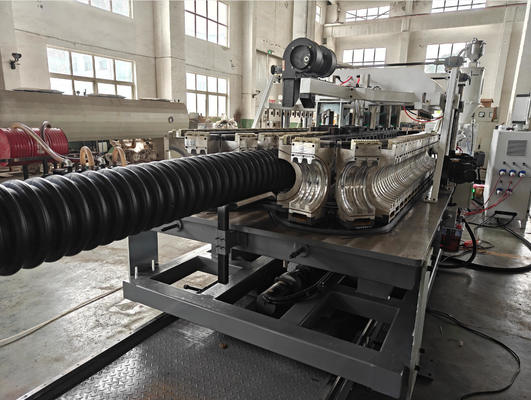 Double Wall Corrugated Pipe Extrusion Line with 32mm-200mm Screw Diameter 1 Set Water Cooling Tank and HV>740 Barrel Screw