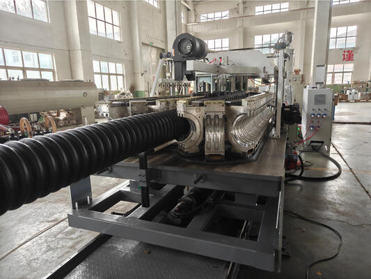 Automatic Double Wall Corrugated Pipe Extrusion Line with High Hardness Barrel Screw HV>740 and ISO CE Certification