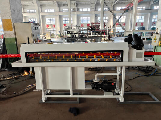 High Accuracy Single Wall Corrugated Pipe Extrusion Line with Auto Feeding and Water Cooling Systems