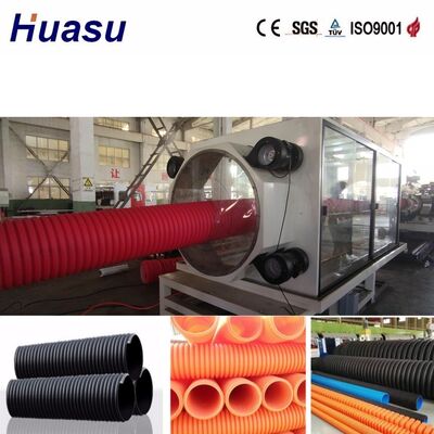 Automatic Double Wall Corrugated Pipe Extrusion Line with 32mm-1600mm Inner Diameter, Siemens PLC Control, and 100-1000 Kg/h Production Capacity