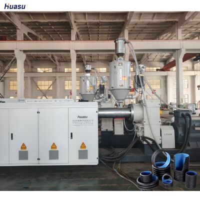 PE PP PVC Corrugated Plastic Pipe Production Extrusion Line Machining Factory