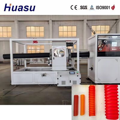 HDPE PE PP PVC MPP Materials Fully Automatic Spiral Pipe Extrusion Line Featuring Extruder Output 200 to 1000kg per hour