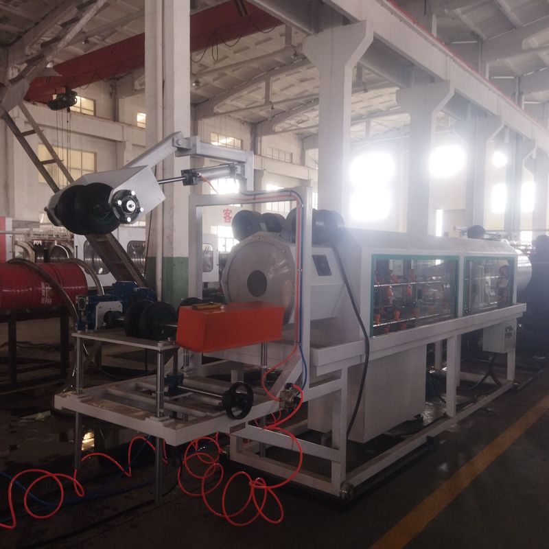 Αυτοματοποιημένη ηλεκτρονική γραμμή εξώθησης κυματοειδών σωλήνων διπλού τοιχώματος με κινητήρα Siemens και χωρητικότητα 8-15Kg/h