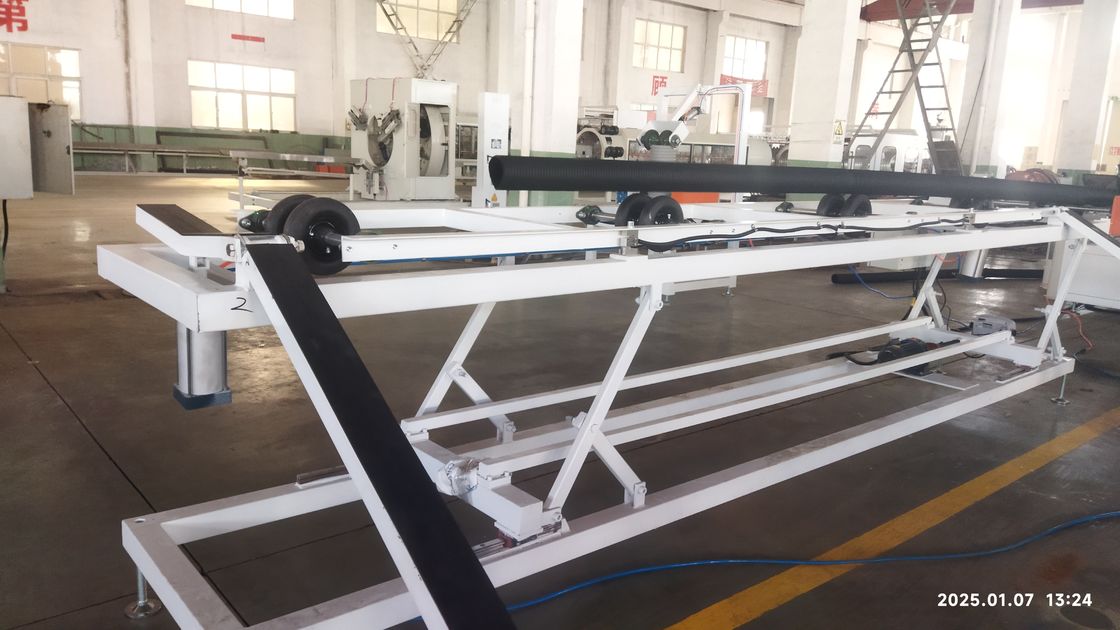 Αυτόματη γραμμή εξώθησης σωλήνων διπλού τοιχώματος με κινητήρα Siemens και σύστημα ελέγχου PLC για παραγωγή 8-15Kg/h