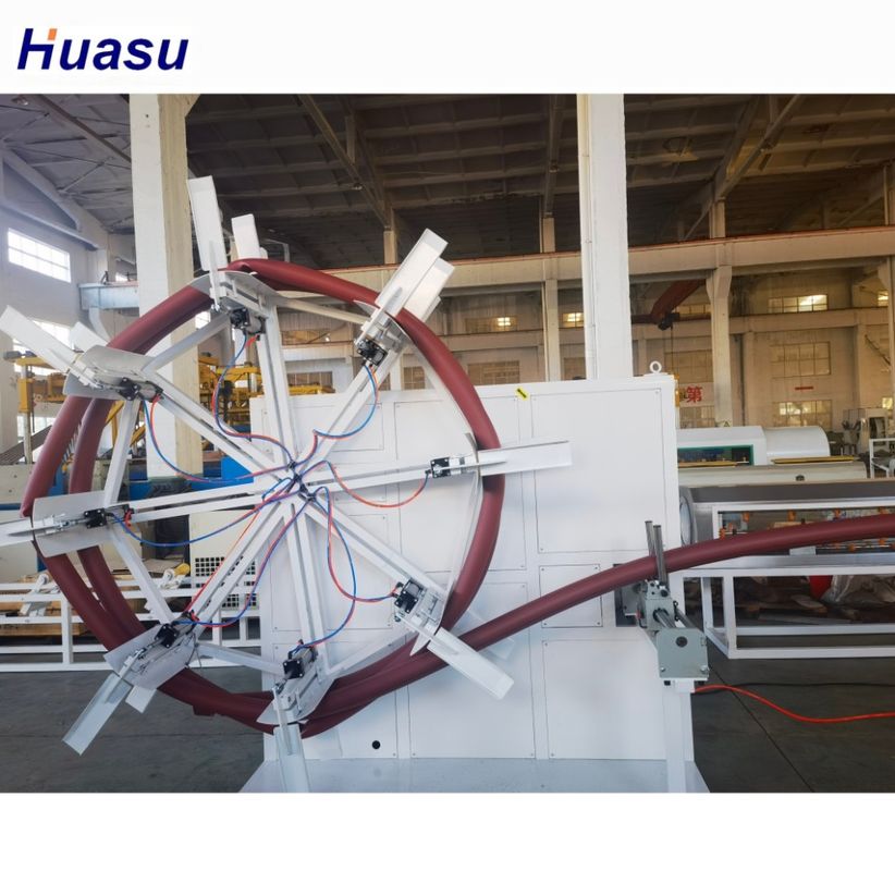 Μηχανή γραμμής εκτόξευσης σωλήνων HDPE με κινητήρα WEG Siemens Beide Motor για την επιλογή υλικού επεξεργασίας PE PP HDPE PVC