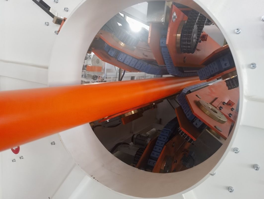 PE PP PVC επεξεργασία HDPE σωλήνα γραμμή έκτασης με Omron έλεγχο θερμοκρασίας και μονό βίδα