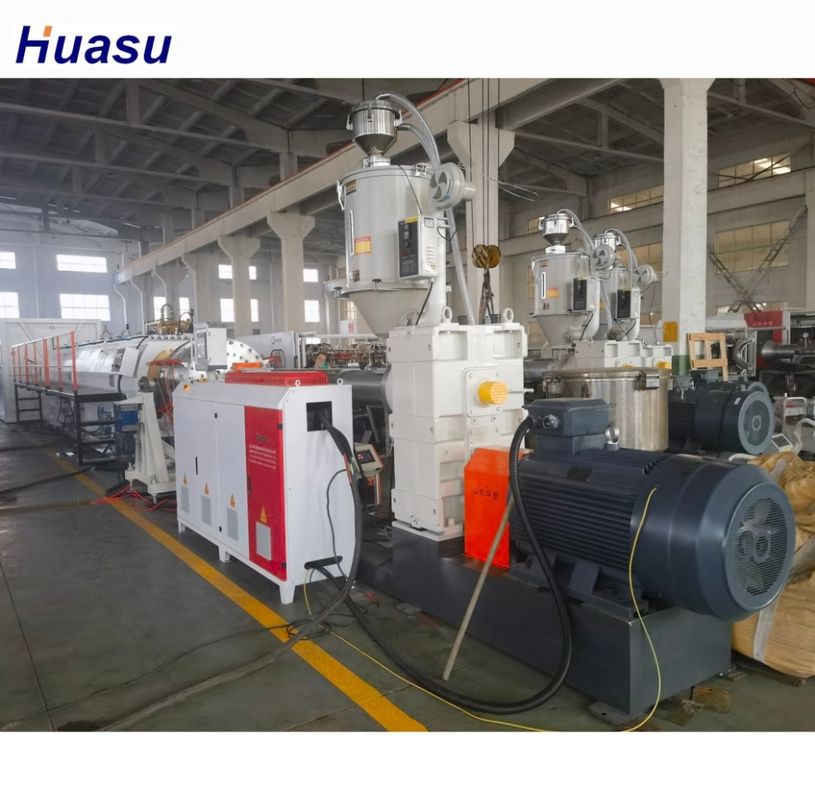 Ηλεκτρικά εξαρτήματα της Siemens HDPE Μηχανή εκτόξευσης σωλήνων στερεού τοίχου για ακριβή παραγωγή