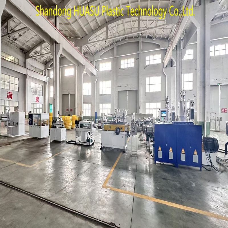 Οριζόντια γραμμή εκτόξευσης σωλήνων διάμετρου 800 mm DWC με χωρητικότητα 60-2000kg/h και σύστημα PLC της Siemens