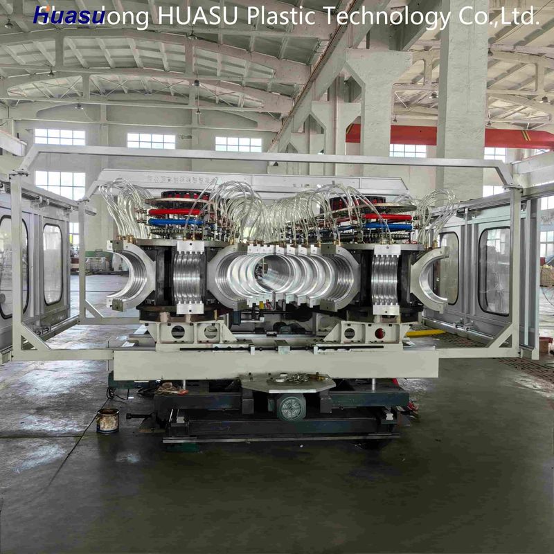 Μηχανή Σωλήνων Διπλού Τοιχώματος Κυματοειδών 32-800mm με Παραγωγή 500-2000Kg/H και Σύστημα PLC Siemens