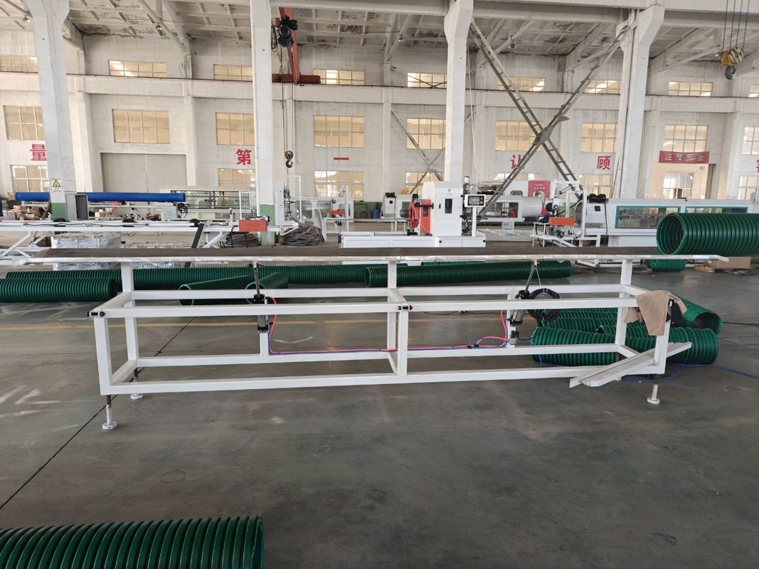 Κωνικό δίδυμο βίδα Extruder PVC διπλό τοίχωμα κυματοειδής σωλήνα μηχανή εκτόξευσης για πλαστικά σωλήνες