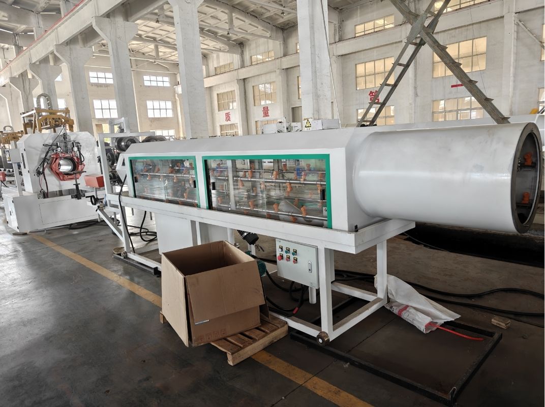 Εξατομικευμένη Γραμμή Εξώθησης Σωλήνων Διπλού Τοιχώματος με Κυματοειδή Δομή με Υλικό Μούχλας από Κράμα Αλουμινίου και Επαφέα Schneider