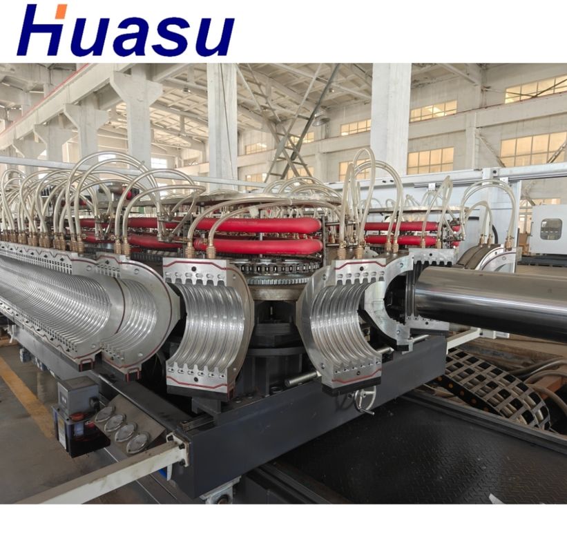 Μηχανή κατασκευής σωλήνων κυματισμού με διπλό τοίχωμα