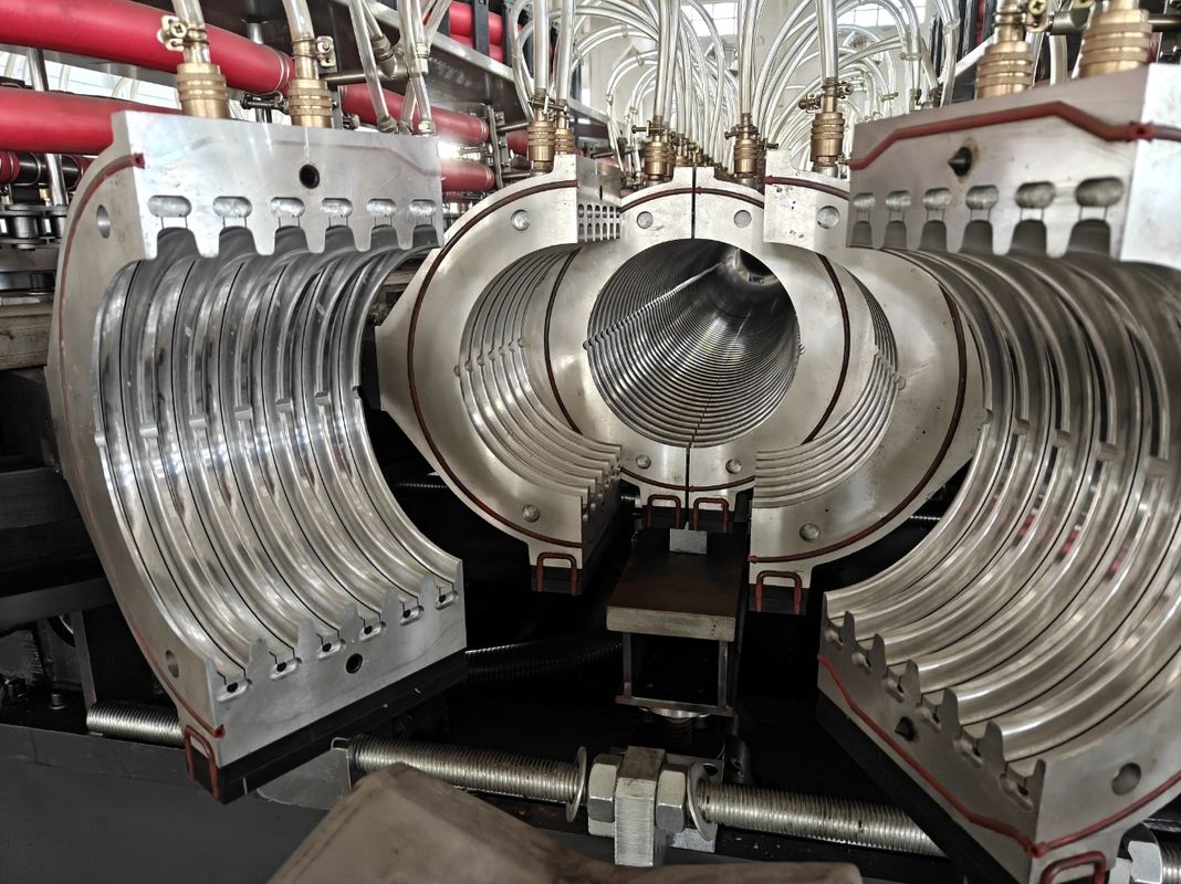 Η γραμμή εκτόξευσης σωλήνων DWC με κωνική διπλή βίδα εκτόξευσης για διάμετρο σωλήνων 32-1600 mm και χωρητικότητα 60-2000kg/h