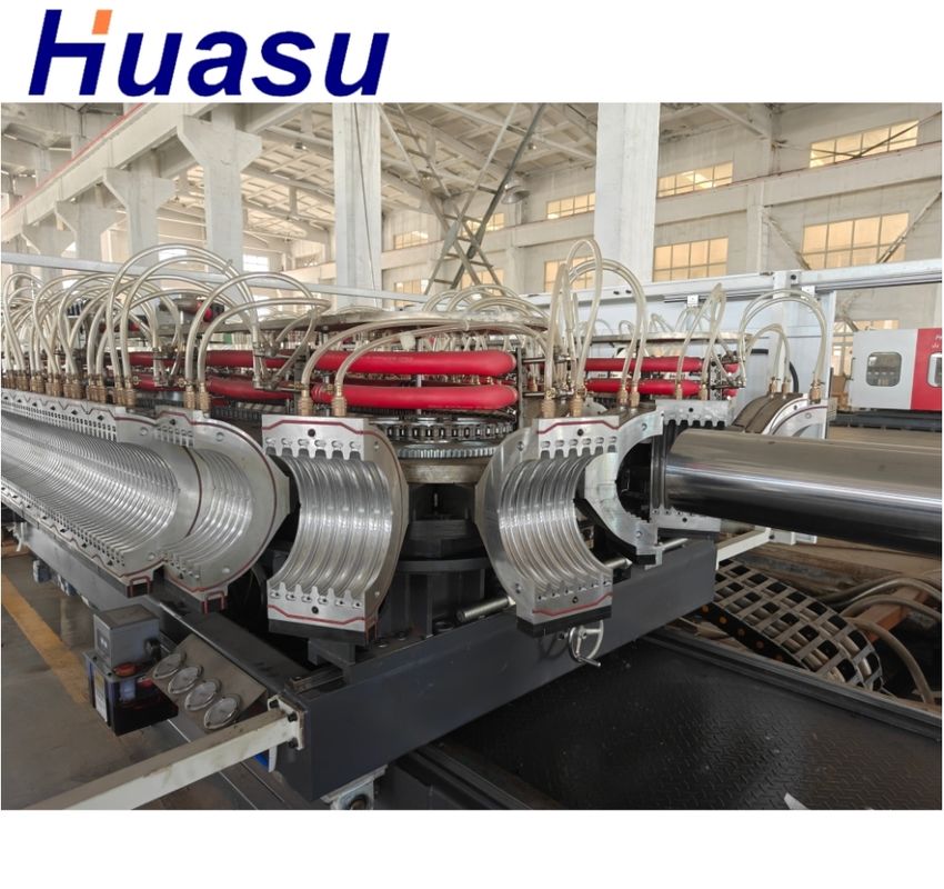 Γραμμή εξώθησης σωλήνων κυματοειδών διπλού τοιχώματος Siemens Contactor για εύρος διαμέτρου σωλήνα 32mm-1600mm