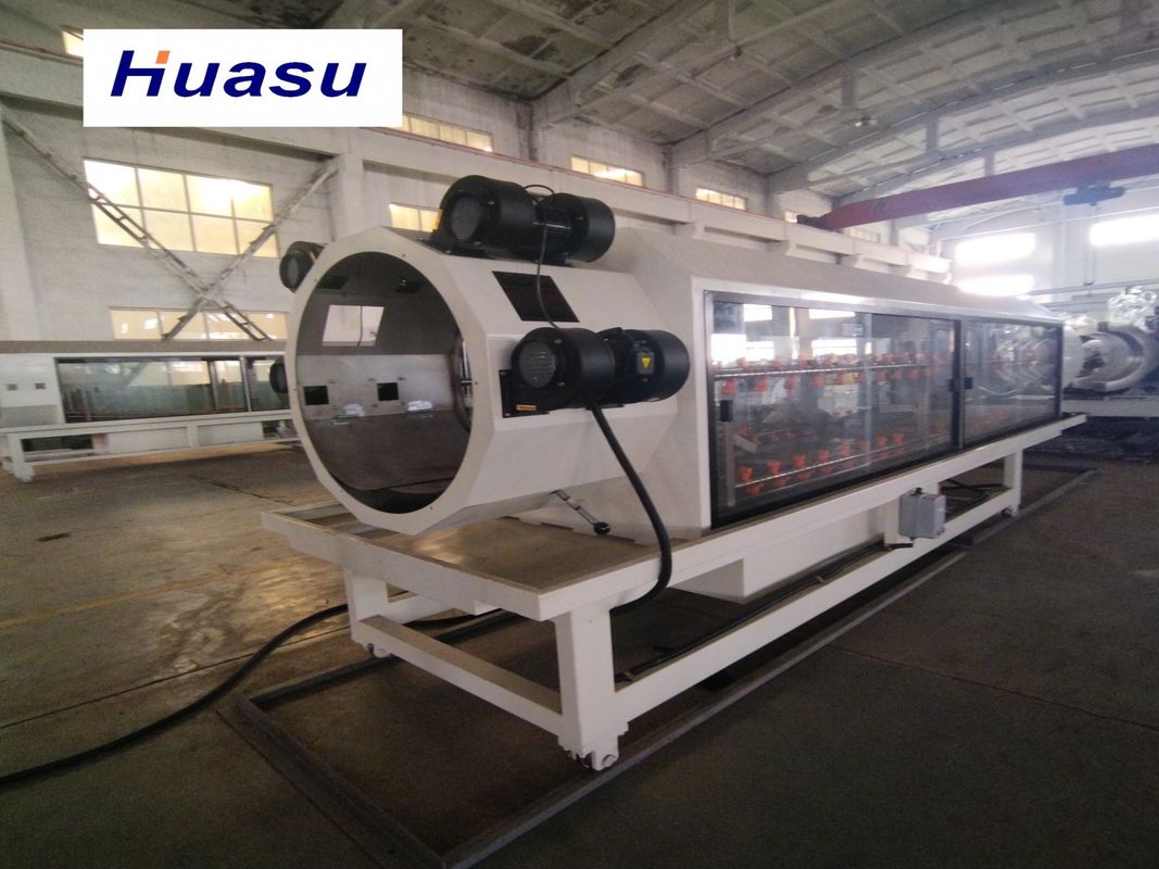 Διπλό τοίχωμα κυματοειδούς σωλήνα γραμμή ακροβολίας με 32-1600mm διάμετρο σωλήνα 60-2000kg/h χωρητικότητα και Siemens PLC σύστημα ελέγχου