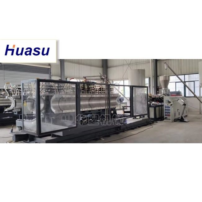 Γραμμή Εξώθησης Σωλήνων DWC Water Cooling για Υλικό PE PVC MPP με Διάμετρο Κοπής 32-1600mm