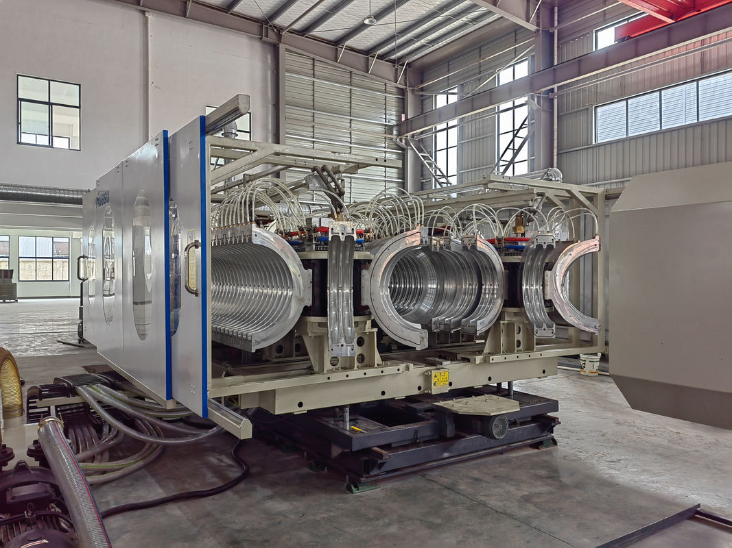 Υψηλής ταχύτητας διπλής τοιχώδους κυματοειδούς σωλήνα εξάντληση γραμμή με Siemens / Schneider Main Electric