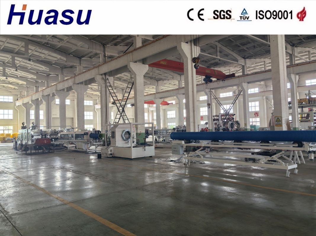 Η γραμμή παραγωγής κυματοειδών σωλήνων PP 32-1600mm