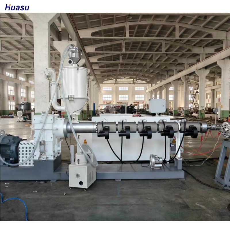 Γραμμή εξώθησης σωλήνων κυματοειδών τοιχωμάτων Siemens Inverter Automatic Single Wall με ρελέ Omron για σωλήνες 75-250mm