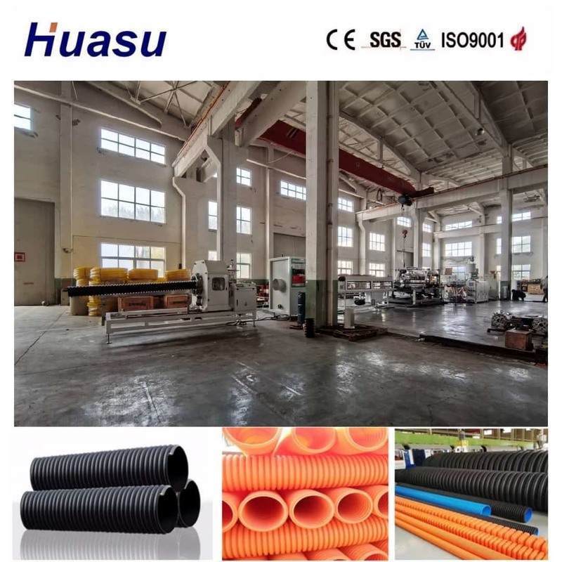 Siemens PLC Control Single Wall Corrugated Pipe Extrusion Line με διαδικτυακή ακουστική και προσαρμόσιμες λύσεις κυματομορφών