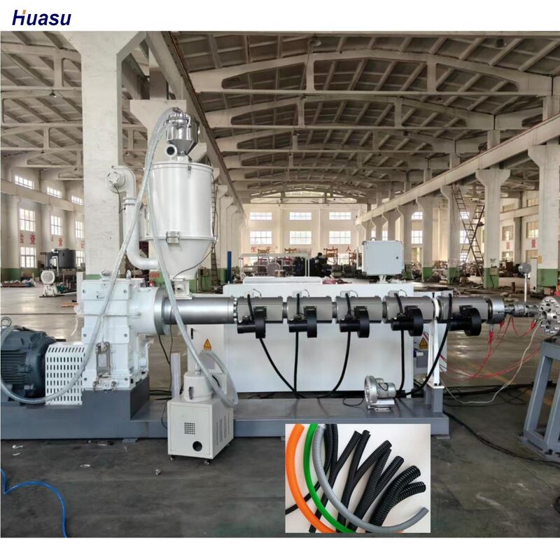 Γραμμή εξώθησης σωλήνων κυματοειδών διπλού τοιχώματος Siemens Main Electrical Parts με 48 ποσότητες καλουπιών και λειτουργία ψύξης νερού