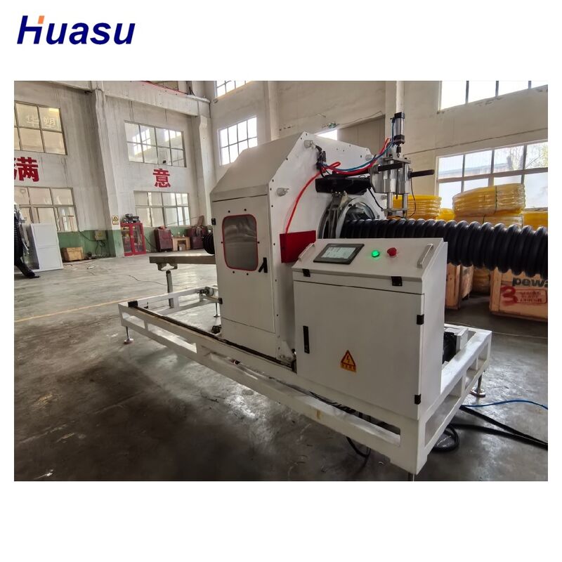 Γραμμή εξώθησης κυματοειδούς σωλήνα προστασίας καλωδίων 32mm-1600mm με διεπαφή οθόνης αφής ελέγχου PLC και υψηλή αυτοματοποίηση