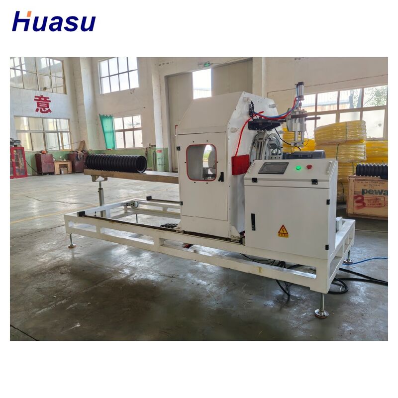 Γραμμή εξώθησης σωλήνων HDPE υψηλής παραγωγικότητας, αυτοματοποιημένη και με έλεγχο Siemens PLC για την παραγωγή κυματοειδών σωλήνων