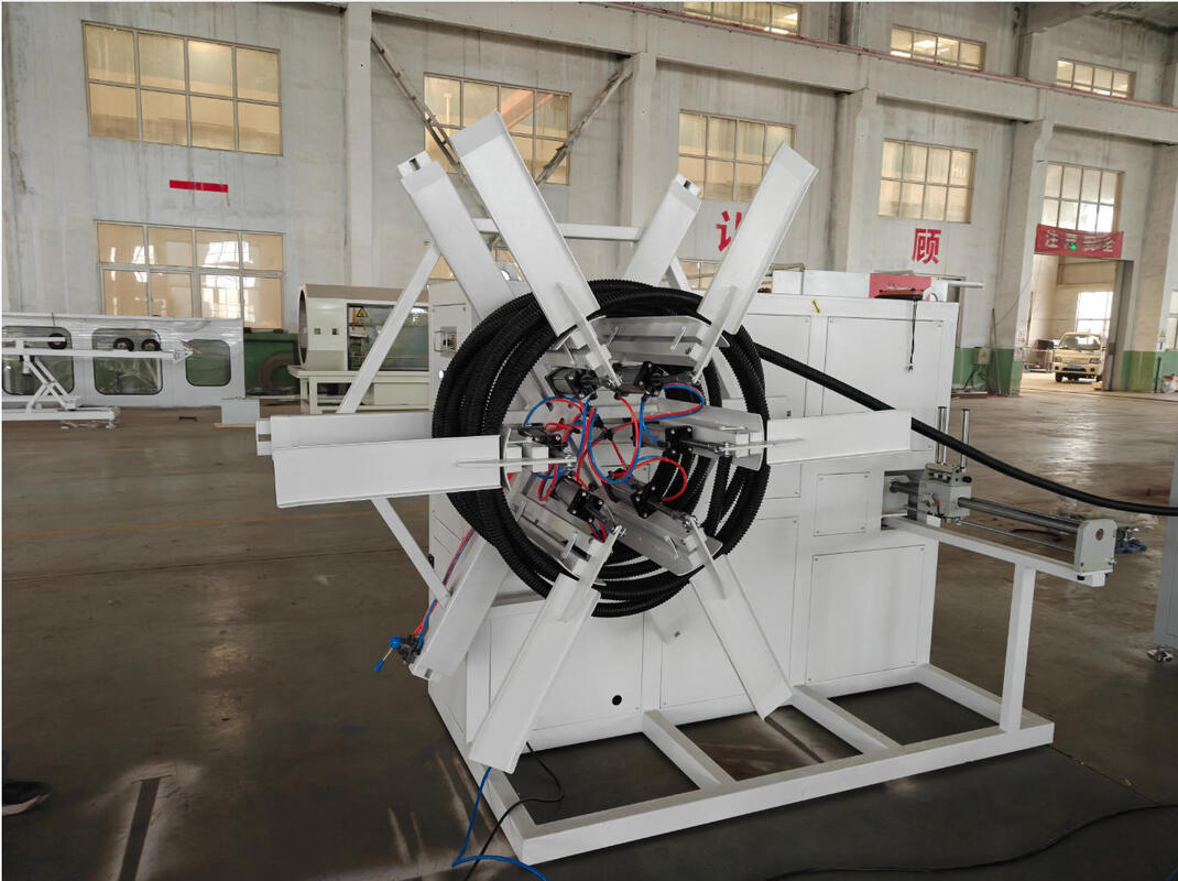 Γραμμή Εξώθησης Σωλήνων Κυματοειδών Μονής Τοιχώματος με Μέγιστο Μέγεθος Σωλήνα 110mm, Σύστημα Ψύξης Νερού και Κινητήρα Siemens για Παραγωγή Υψηλής Ταχύτητας