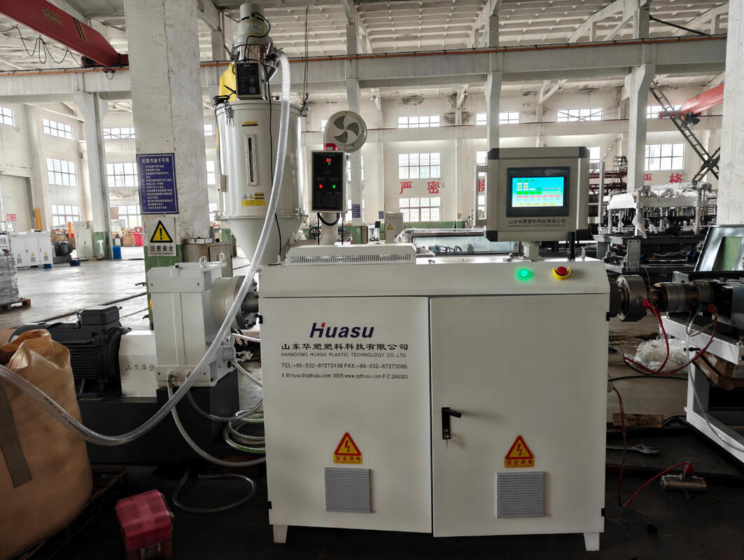 Πλήρης Αυτόματη Γραμμή Εξώθησης Σωλήνων Κυματοειδών Μονότοιχο με Παραγωγή 40-80kg/h και Μέγιστο Μέγεθος Σωλήνα 110mm