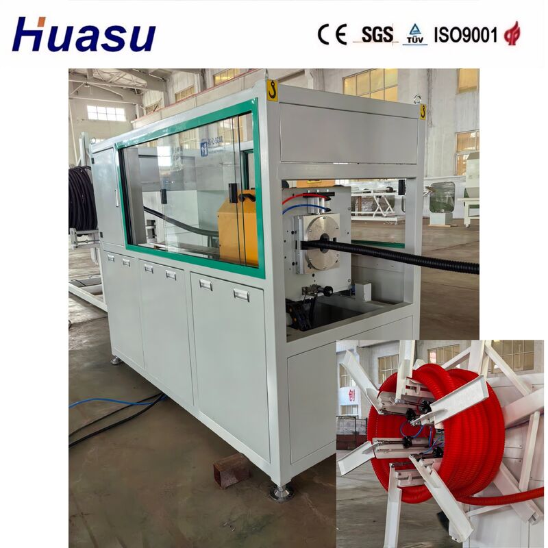 Γραμμή Εξώθησης Τηλεχειριζόμενου Κυματοειδούς Σωλήνα με Έλεγχο PLC με εύρος διαμέτρου 32mm-1600mm και Μονοκοχλιοειδή Εξωθητήρα για Προστασία Καλωδίων