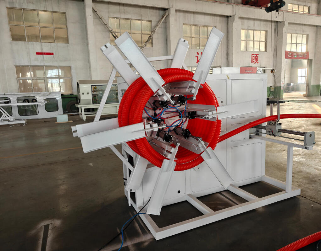 Η γραμμή εξώθησης διπλών τοιχωμάτων κυματοειδών σωλήνων ολοκληρωμένου τύπου με Siemens Electric και παραγωγική ικανότητα 100 kg/h - 2000 kg/h