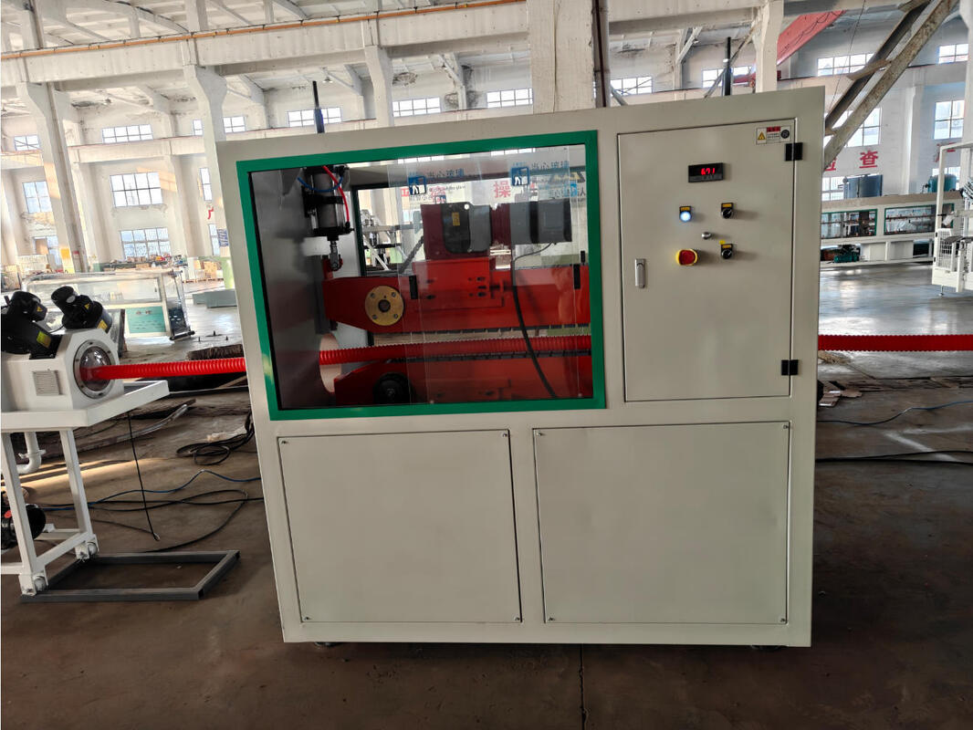 Γραμμή εξώθησης σωλήνων κυματοειδών τοιχωμάτων Siemens Main Motor με σύστημα ελέγχου PLC και υδρόψυξη