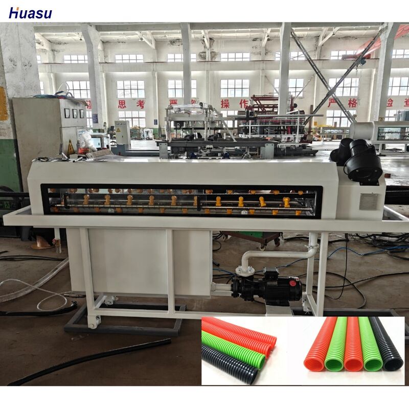 Γραμμή Εξώθησης Κυματοειδούς Σωλήνα Μονής Τοιχώματος με Τηλεχειρισμό PLC και Ηλεκτρικά Siemens Schneider για Ανθεκτική Κατασκευή Σωλήνων