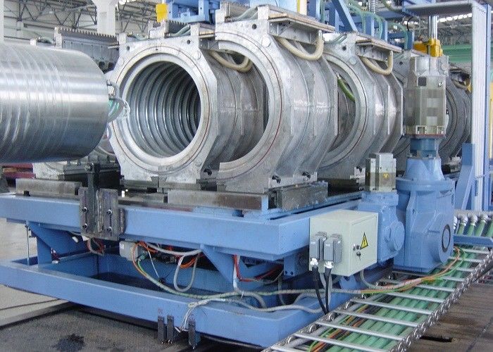 Αυτόματα PVC σωλήνων εξώθησης μηχανήματα παραγωγής σωλήνων γραμμών διπλοτειχισμένα ζαρωμένα