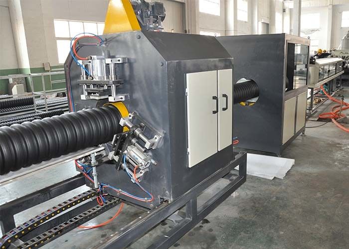 Ενιαία ζαρωμένη τοίχος ταυτότητα 200mm γραμμών παραγωγής σωλήνων PE PP