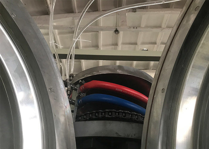 Πλαστική HDPE PVC PE PP σωλήνων εξώθησης γραμμή σωλήνων μηχανών διπλοτειχισμένη ζαρωμένη