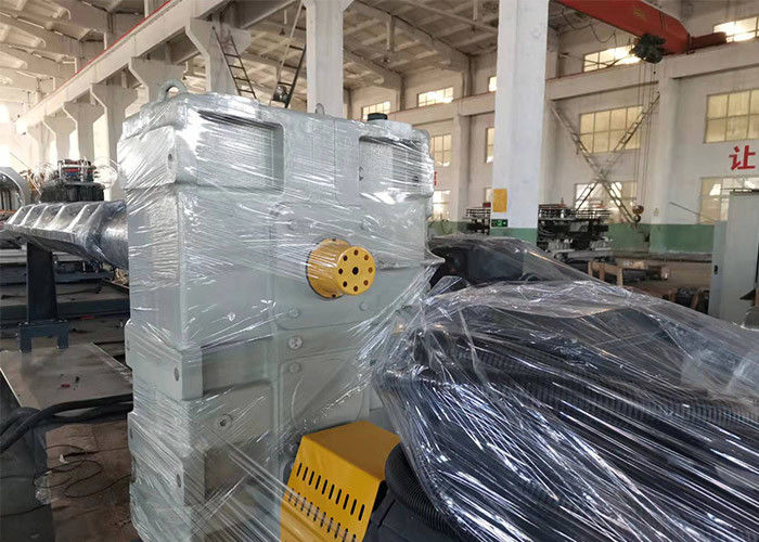 PE/PP/PVC ενιαία διπλοτειχισμένη ζαρωμένη γραμμή εξώθησης σωλήνων με σε απευθείας σύνδεση Belling